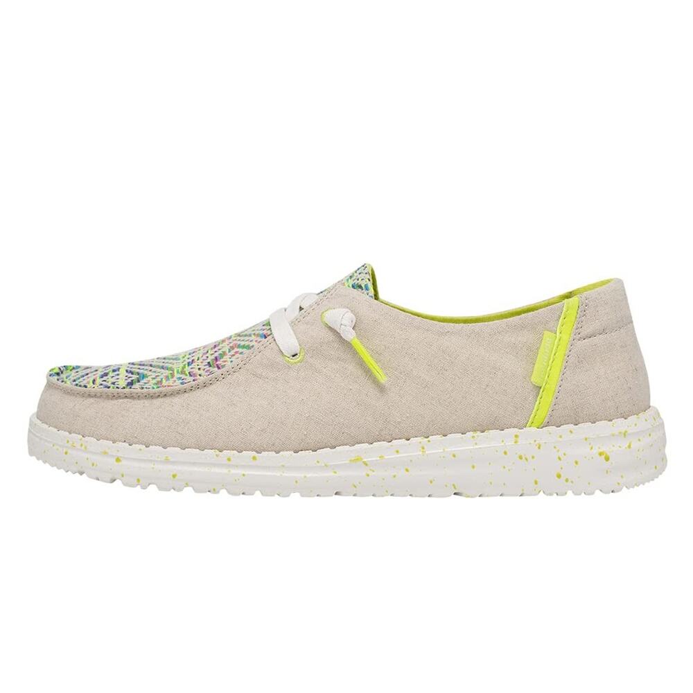 HEYDUDE WOMEN'S WENDY PLAYA FIESTA BEACH PARTY SIZE 7 | WOMEN’S LACE UP LOAFERS